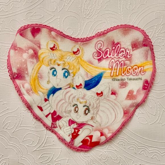 Sailor Moon Ichiban Kuji The Super Live Hand Towel and Handkerchief - Pink White - Picture 4 of 5